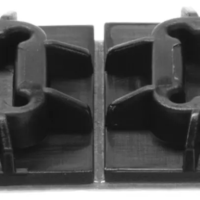 Klebesockel für Kabelbinder 19.1×19.1mm UV+hitzebeständig, VHB Kleber, schwarz 