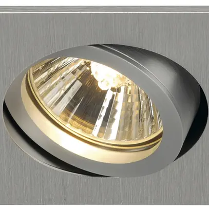 Downlight INC SLV NEW TRIA 68, GU10 50W carré IP20 alu brossé 