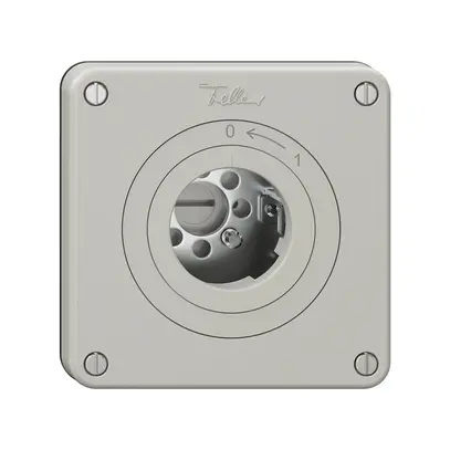 Contatto rotativo NEVO, senza cilindro, KS, 0 <- 1, grigio chiaro 