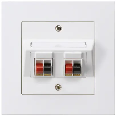 Presa INC audio kallysto.pro 2×bianco morsetto per 2 altoparlante 