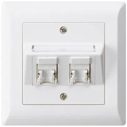 Presa INC kallysto.line C cat.5e 2RJ45/u bianco 
