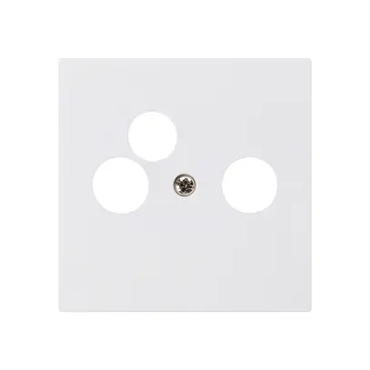 Placca frontale kallysto bianco per R/TV-NET 60×60mm 