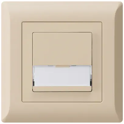 Tasto di suoneria INC A/1L kallysto.line beige con porta-etichetta 37×15mm 