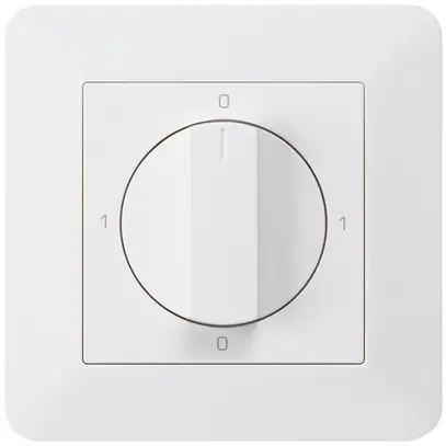 Interruttore rotativo INC kallysto.trend 0/3L bianco con manopola 
