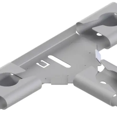 Copertura per raccordo T Lanz canale C, grigio chiaro 