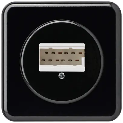 Boîte de raccordement ENC basico 2×TT83 noir 