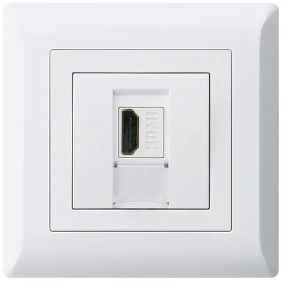 Presa di raccordo INC kallysto.line HDMI presa di passaggio bianco 