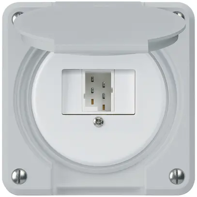 UP-Anschlussdose robusto IP55 grau 1×TT83 