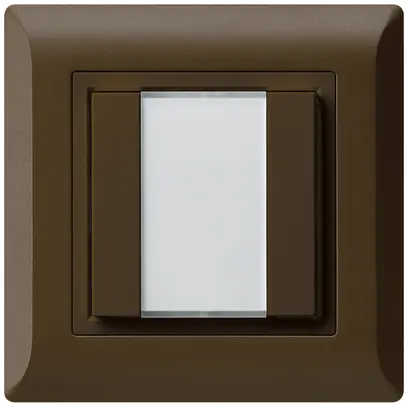 Pulsante multifunzionale AP kallysto.line KNX RF 2× marrone 