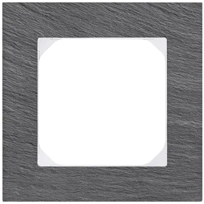 Telaio di cop. KAL.art 1×1 94×94mm ardesia nero 