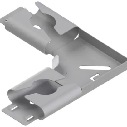 Angolo piatto Lanz 90° canale C, zinc. 