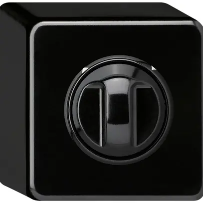 Interrupteur/contact rotatif AP pour stores basico noir, réversible 