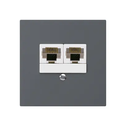 Scatola INC kallysto 2×RJ45u separato antracite 