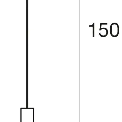Pendelleuchte SLV FENDA E27 60W mit Kabel 1.5m IP20 schwarz 