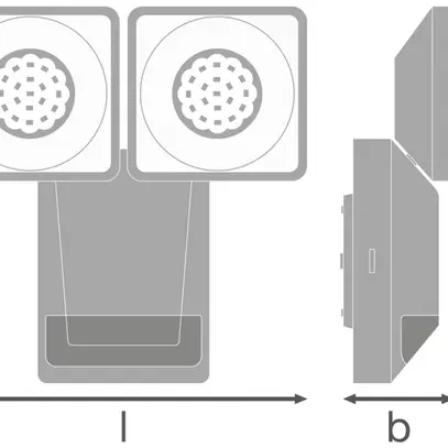 Applique LED LDV ENDURA PRO SPOT SENSOR, 16W 840 IP55 anthracite 