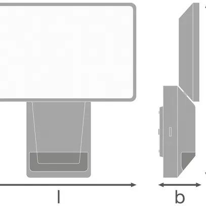 Applique LED LDV ENDURA PRO FLOOD SENSOR, 27W 840 IP55 antracite 