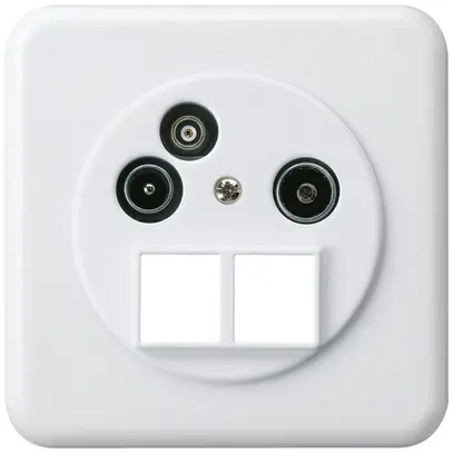 Prise d'antenne ENC TV-R-Données basico HMS C 2GHz 10.5db blanc 