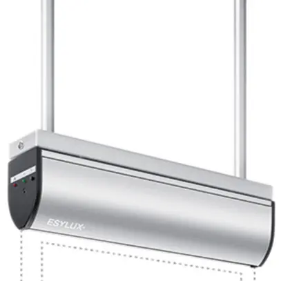 Luminaire de secours ESYLUX SLD LEDi SC/C montage suspendu 