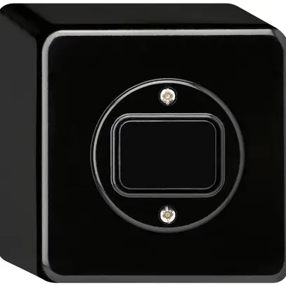 Interrupteur AP basico 3/2L noir 