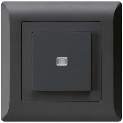 Interrupteur poussoir lumineux ENC kallysto.line 3/2P noir 