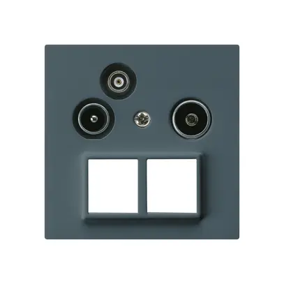 Prise pour antenne R/TV-Données kallysto HMS A 2GHz 11db anthracite 