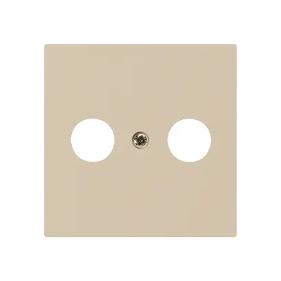 Plaque frontale kallysto beige pour R/TV 60×60mm 