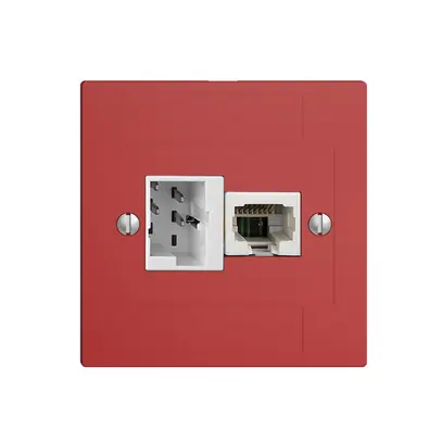 Scatola INC 1×TT,1×RJ45/u 4P EDIZIOdue ITplus ITM berry 