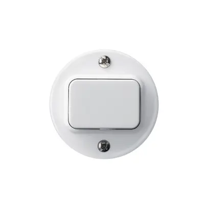 Kit frontale basico Ø43mm bianco per interr. pulsante 