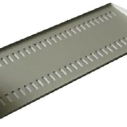 Geräteboden 19" W&Q 446×45×190mm 1HE 25kg hellgrau 