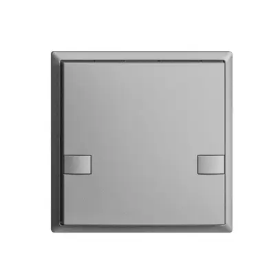 Poussoir ENC KNX 1× EDIZIOdue colore silver RGB sans LED 