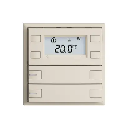 Pulsante RTH INC KNX 2×EDIZIOdue F crema, con LED RGB 