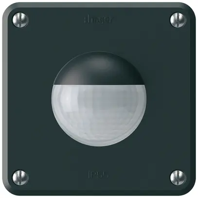 Détecteur de mouvement ENC Hager robusto IP55 C 3 fils noir 
