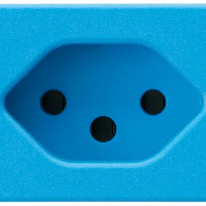 EB-Steckdose FLF Hager Typ 13 blau Schraubklemmen 