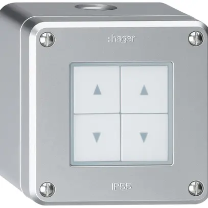AP-Storenschalter robusto IP55 aluminium mit 4 Funktionstasten 