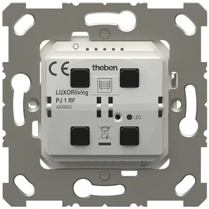 Pulsante RF INC Theben LUXORliving PJ 1 RF con attuatore di persiana 