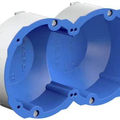 Scatola per parete cava AGRO Quickbox 1×2 Ø83mm isolamento acustico 