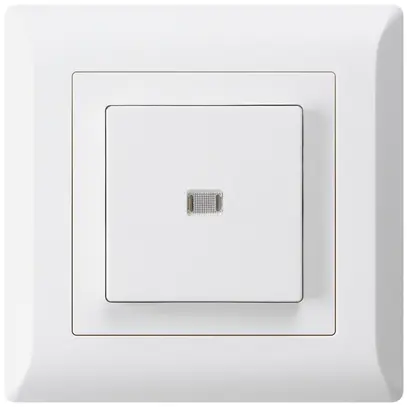 Pulsante luminoso INC kallysto.line A-R/2P bianco 