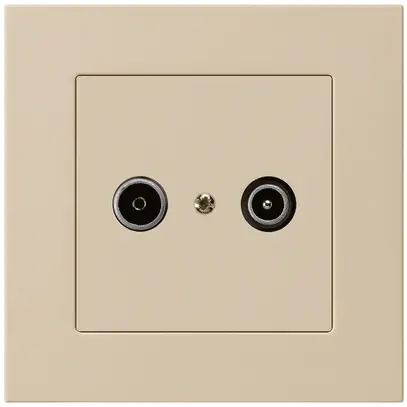 Prise de passage ENC kallysto.pro R/TV 14dB beige 