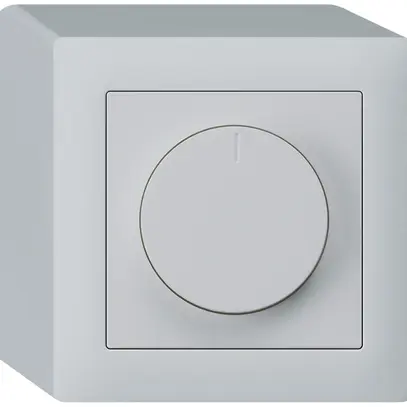 AP-Drehdimmer Universal Hager kallysto 20…400W/VA hellgrau 