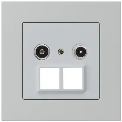 Prise multimédia ENC kallysto.pro R/TV 14dB 2GHz gris clair 