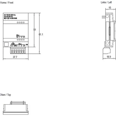 Modulo di uscita PLC Siemens SIMATIC S7-1200 SB 1222 DO 4×5V 200kHz 