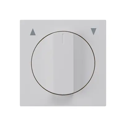 Interruttore/tasto rotativo INC per tapparella kallysto grigio chiaro 