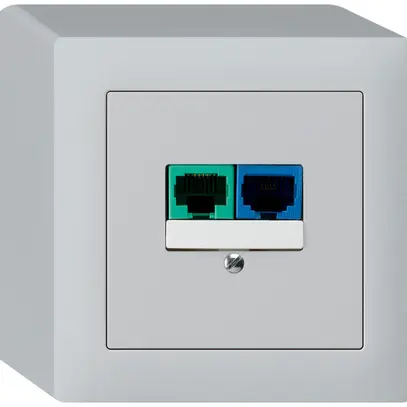 AP-Dose DSL kallysto 2×RJ45 hellgrau 