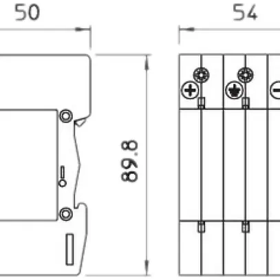 Partie inférieure Bettermann V20 3L connexion Y pour partie supérieure V20/V25 