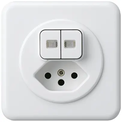 Combinazione luminosa INC 1/3+3/1L+tipo 13 bianco basico 2 lenti 