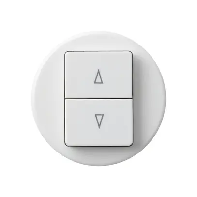 Pulsante per tapparella basico bianco con 2 tasti di comando 