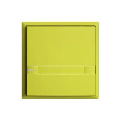 Poussoir ENC KNX 1× EDIZIOdue colore lemon RGB avec LED avec insert papier 