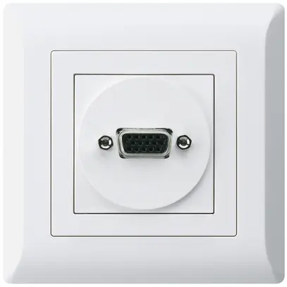 UP-Anschlussdose kallysto.line VGA weiss mit Schraubanschluss 