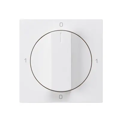 Kit frontale per interruttore rotativo S0 60×60mm kallysto 0-1-0-1 bianco 