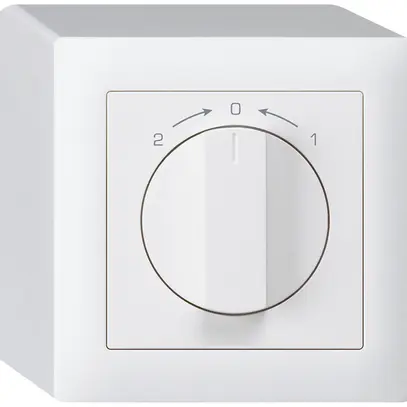 Contatto rotativo AP 1>0<2 bianco kallysto con manopola 